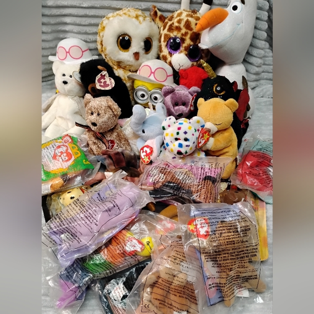 Assorted Beanie Babies Plush Toy Collection